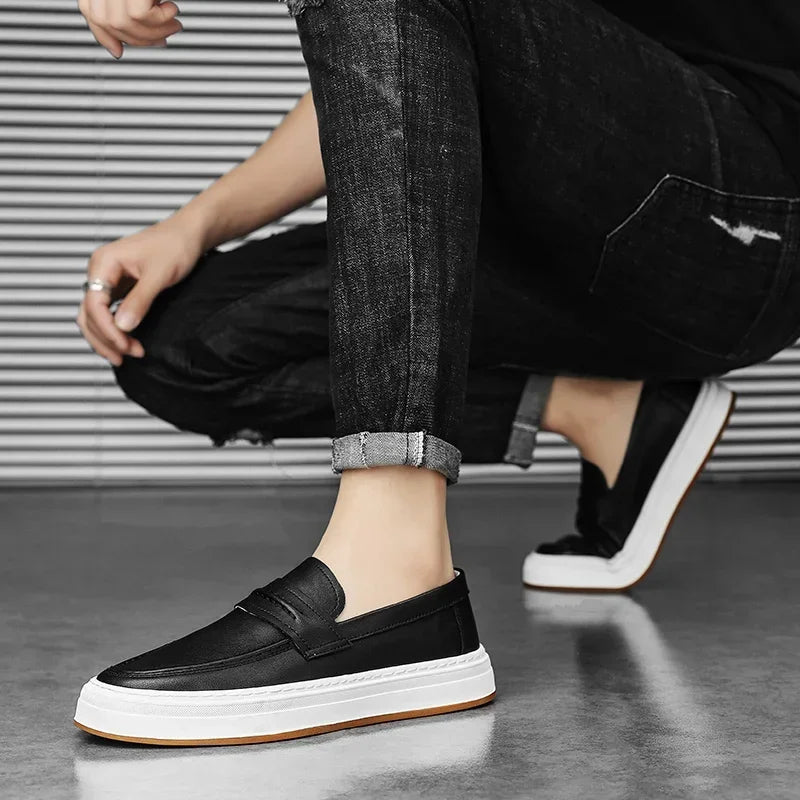 Moico Genuine Leather Loafers