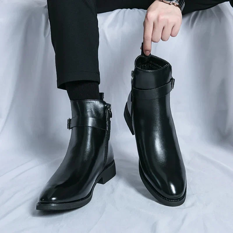 Marco Genuine Leather Chelsea Boots