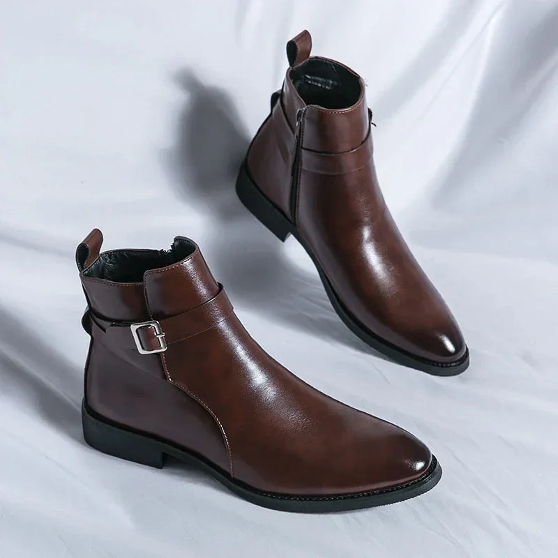 Marco Genuine Leather Chelsea Boots