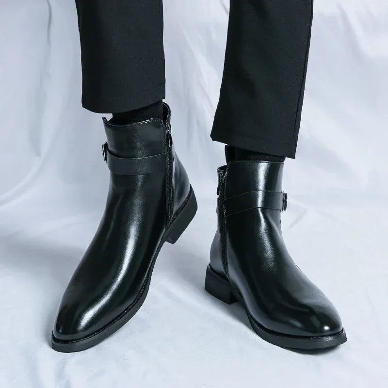 Marco Genuine Leather Chelsea Boots