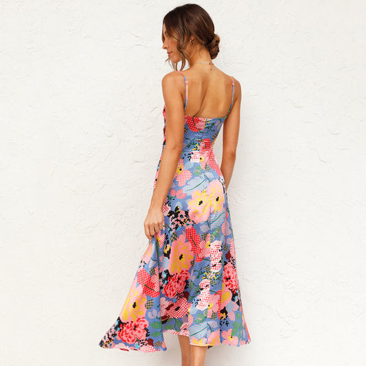 Alba Muse Floral Print Maxi Dress Wedding Guest