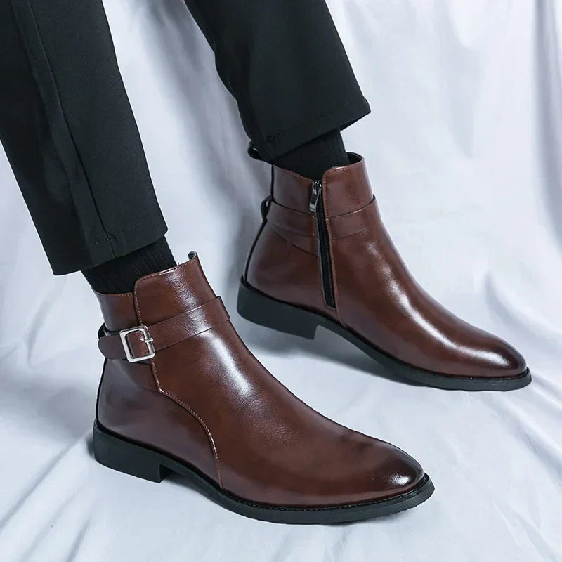 Marco Genuine Leather Chelsea Boots