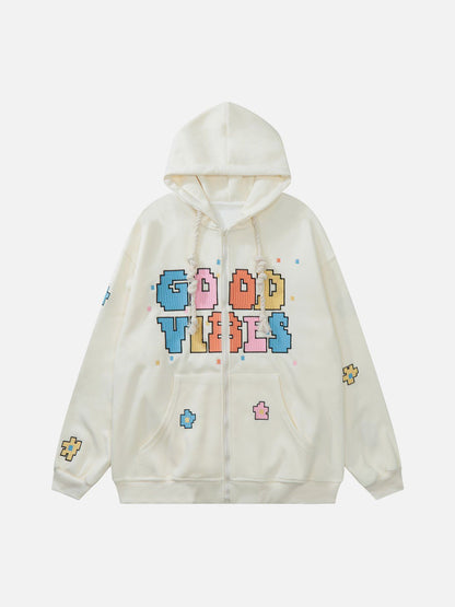 Colorful Zipper Hoodie